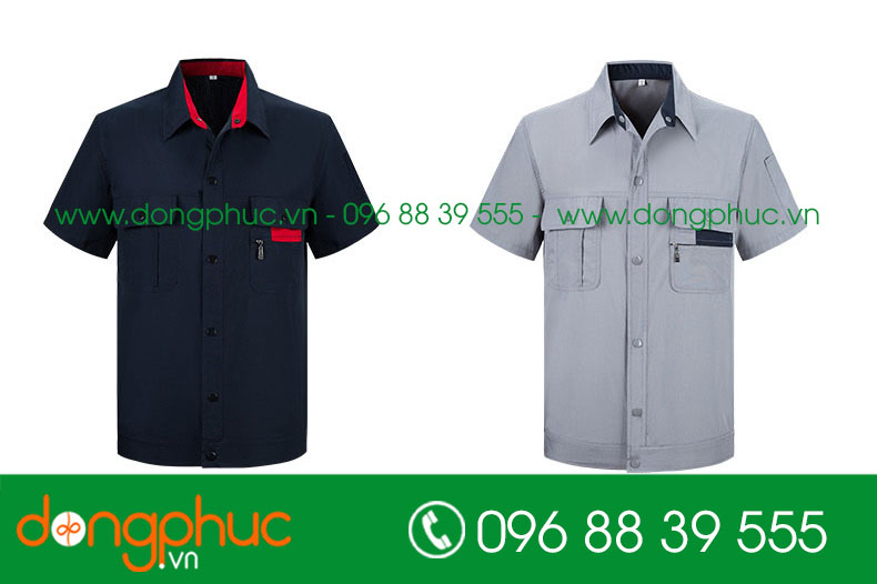 Mẫu bảo hộ màu tím than cộc tay